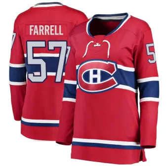 Women's Sean Farrell Montreal Canadiens Home Jersey - Red Breakaway