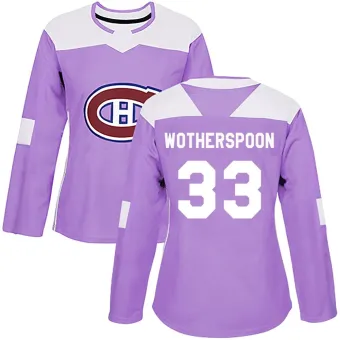 Women's Tyler Wotherspoon Montreal Canadiens Fights Cancer Practice Jersey - Purple Authentic