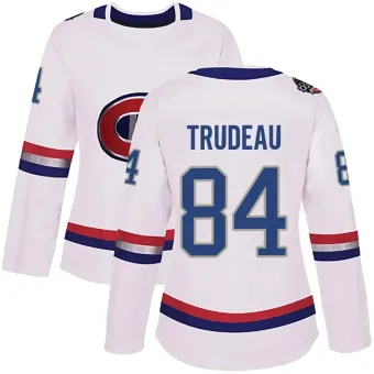 Women's William Trudeau Montreal Canadiens 2017 100 Classic Jersey - White Authentic