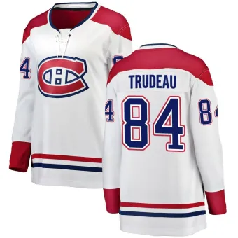 Women's William Trudeau Montreal Canadiens Away Jersey - White Breakaway