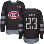 Youth Bob Gainey Montreal Canadiens 1917-2017 100th Anniversary Jersey - Black Authentic