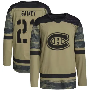 Youth Bob Gainey Montreal Canadiens Military Appreciation Practice Jersey - Camo Authentic