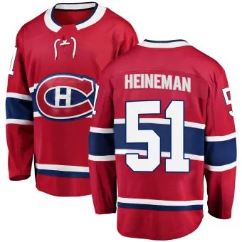 Youth Emil Heineman Montreal Canadiens Home Jersey - Red Breakaway