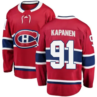 Youth Oliver Kapanen Montreal Canadiens Home Jersey - Red Breakaway