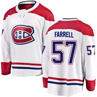 Youth Sean Farrell Montreal Canadiens Away Jersey - White Breakaway